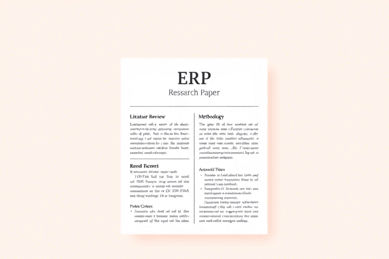 ERP论文模板怎么做？教你从结构到内容的完整写作指南