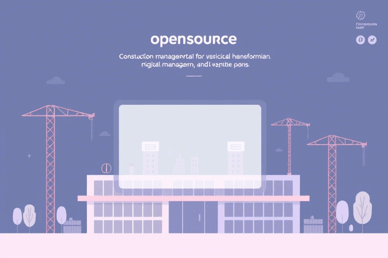 开源建筑工程管理系统：如何构建高效、透明的项目管理平台