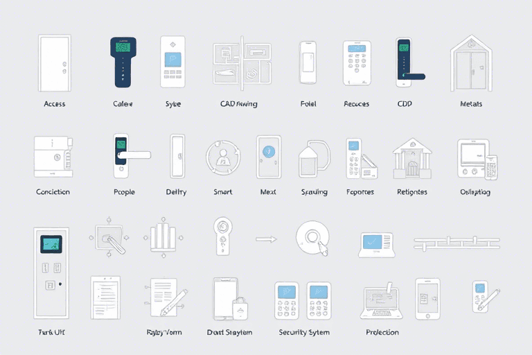 门禁工程管理系统图例怎么做？如何设计清晰专业的图例标识？