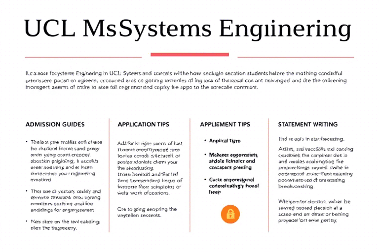 UCL系统工程管理录取：如何提升申请成功率？