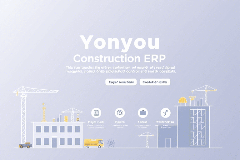 用友建筑工程ERP管理系统如何助力企业实现精细化管理与数字化转型