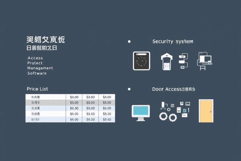 门禁工程管理系统价格表怎么制定才合理？一文讲清成本构成与报价策略