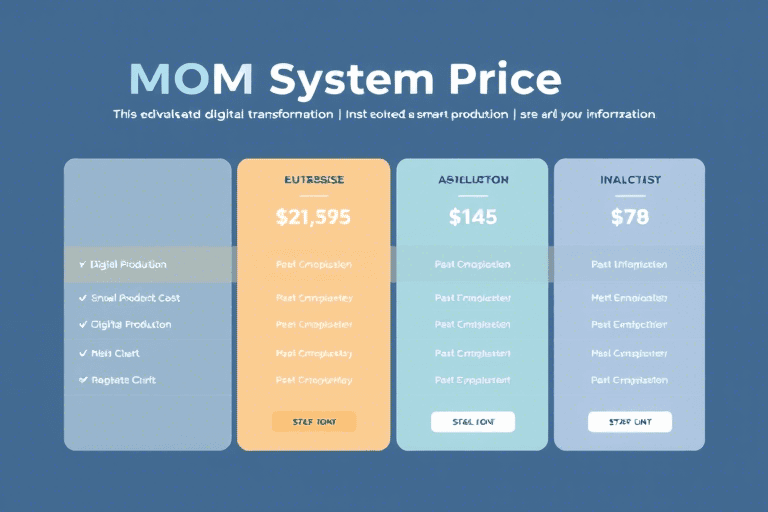 Mom运营管理系统工程报价如何科学制定？企业需关注哪些关键因素？
