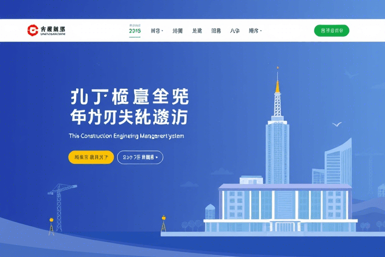 中建工程管理系统官网首页如何设计才能提升用户体验与企业形象
