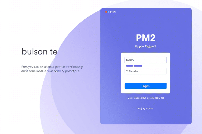 如何设计安全高效的PM2工程管理系统登录页面？