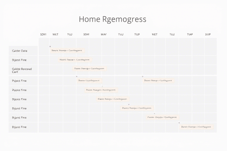 家装工程进度管理系统图怎么做？教你高效规划装修流程与时间节点