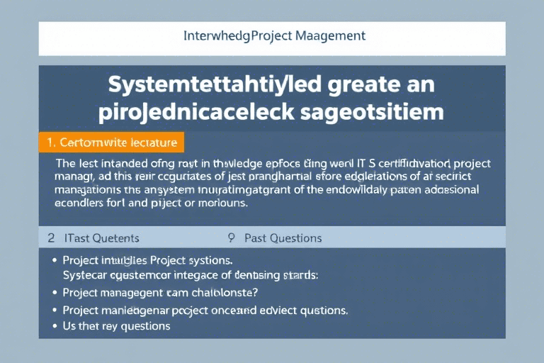 中级系统集成项目管理工程师讲义怎么做才能高效备考？