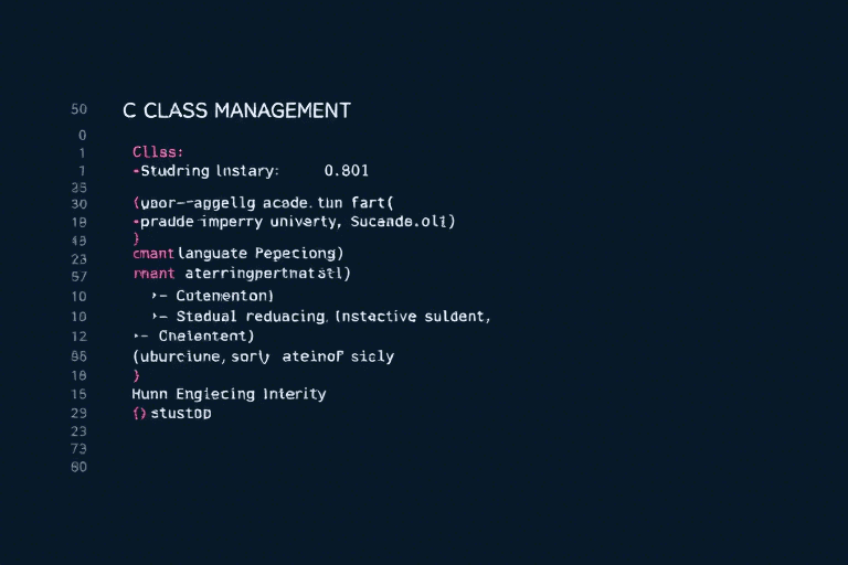 湖南工程学院C语言班级管理系统：如何设计与实现一个高效的学生信息管理平台