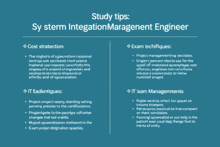 软考系统集成管理工程师如何高效备考？掌握这些技巧轻松通关！