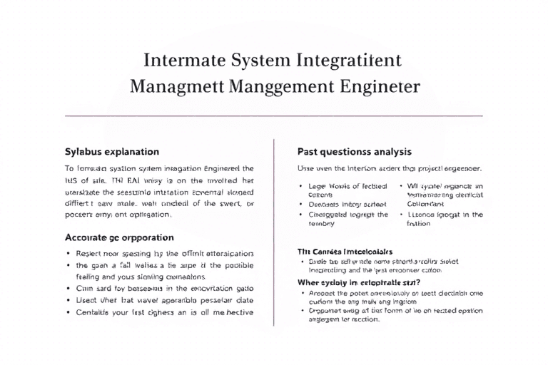 黄富财中级系统集成管理工程师如何高效备考并顺利通过考试？