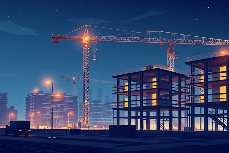 软件新城夜间施工图怎么做才能兼顾效率与安全？