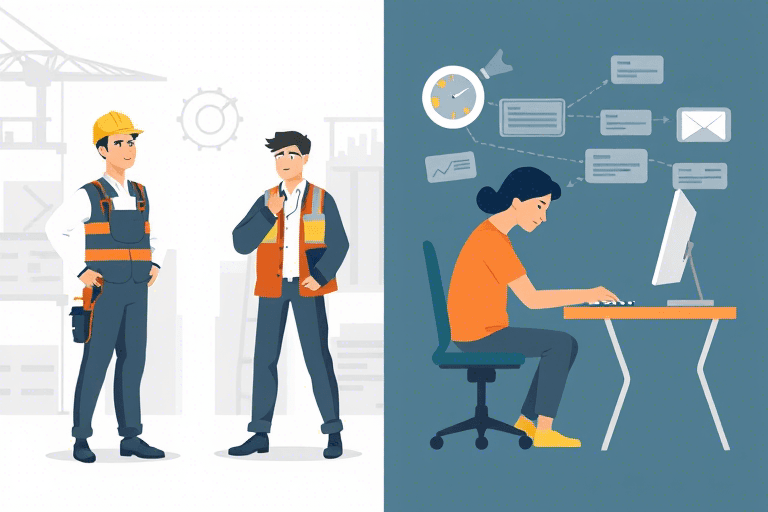 施工和软件测试哪个累人？揭秘两种职业的身心挑战与真实体验