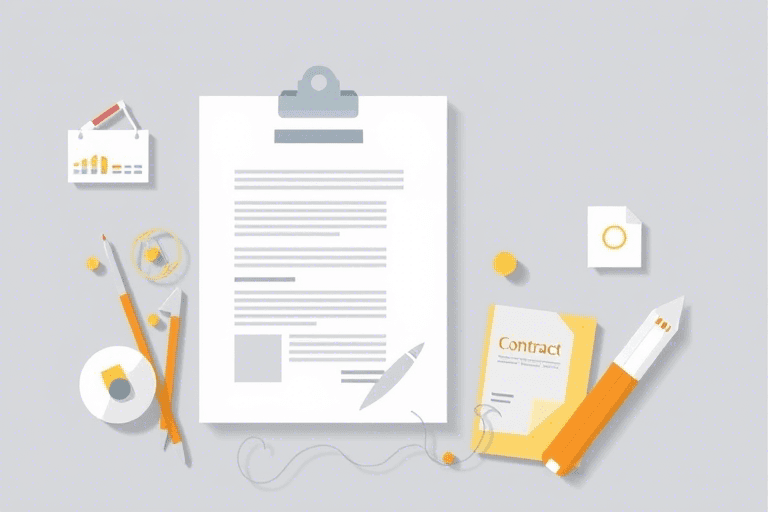 拱桥施工合同封面软件怎么做？如何高效设计专业工程合同模板？