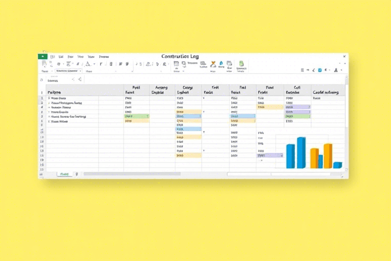 Excel施工日志软件：如何高效管理工地每日记录与数据