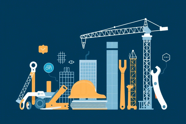 建筑施工工具插画软件如何实现高效可视化设计与工程应用