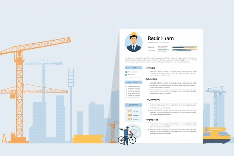 施工简历模板设计软件怎么做？高效打造专业建筑行业求职利器
