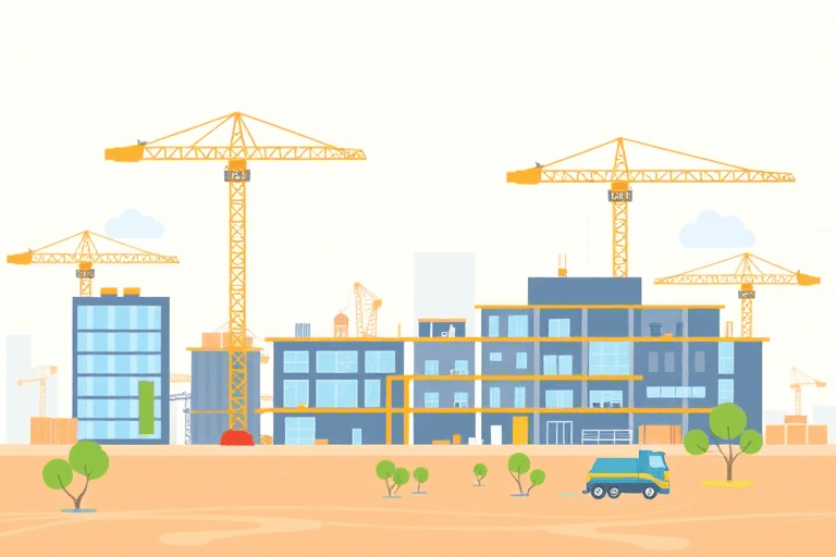 施工场地插画软件怎么制作？如何高效实现工地可视化设计与管理？