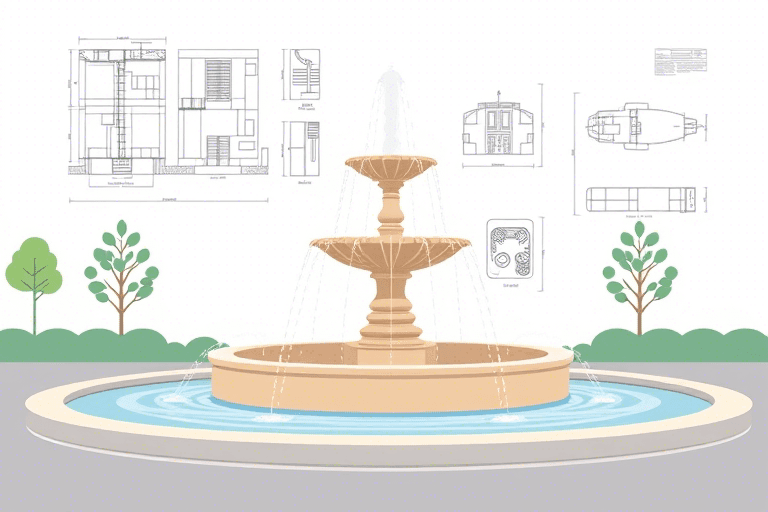 喷泉设计施工画图软件怎么做？如何高效实现专业级喷泉建模与施工图纸输出？