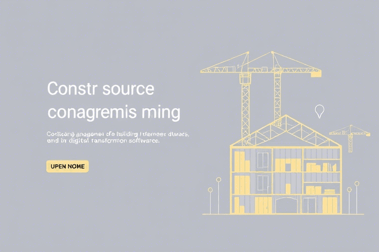 施工管理软件开源：如何构建高效、透明的项目协作平台