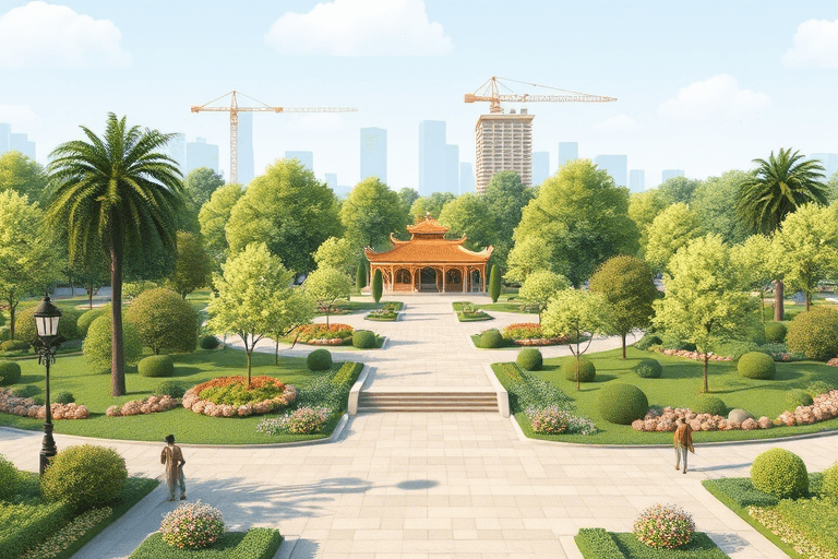 公园施工建模图纸软件如何高效完成设计与施工全流程