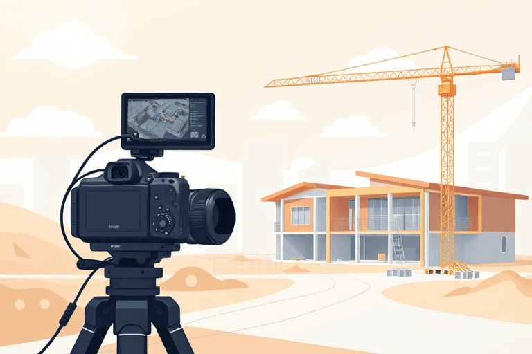 施工相机插画需要软件：如何高效制作专业级施工现场可视化图示