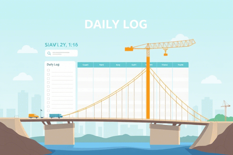 桥梁施工日志软件模板如何设计才能高效记录与管理工程信息？