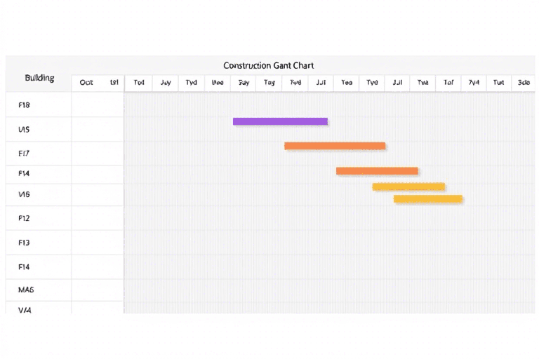 施工横道图甘特图软件怎么做？如何高效制作工程项目进度计划？