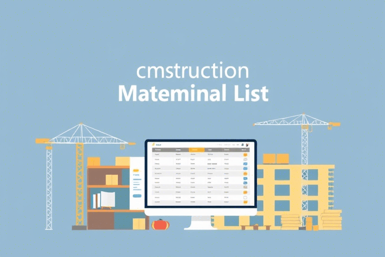 施工材料明细表软件怎么做？高效管理项目成本与进度的关键工具