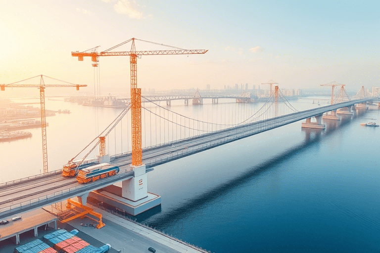 珠江大桥施工模拟软件怎么做？如何利用数字化技术提升桥梁建设效率与安全性？
