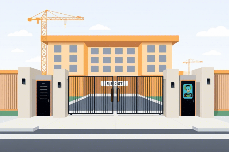 施工现场大门设计软件怎么做？如何高效实现工地出入口智能化管理？