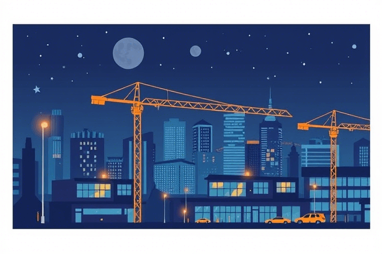 软件新城夜间施工图集：如何高效规划与执行夜间工程作业？