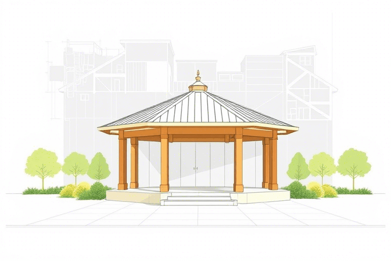 如何用专业软件绘制亭子施工图纸？从建模到出图全流程解析