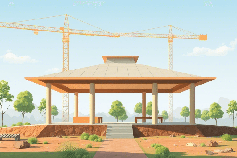 四角亭施工软件如何实现高效精准的园林建筑施工管理