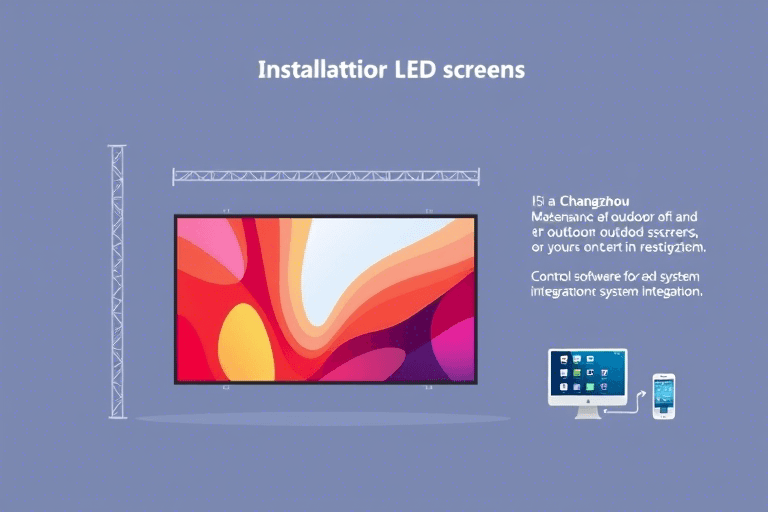 常州软件led大屏施工怎么做？全流程详解与行业经验分享