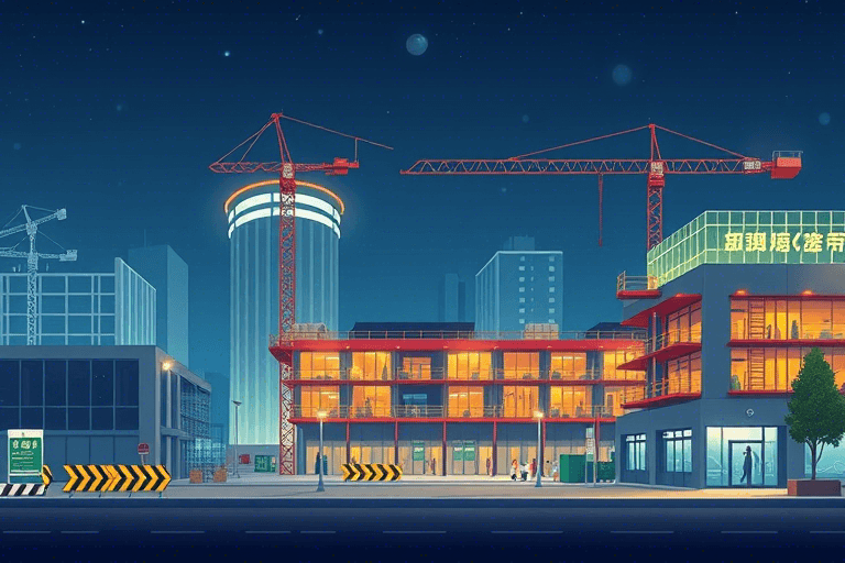 大连软件园夜间施工如何科学管理？安全与效率如何兼顾？