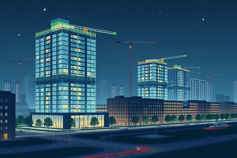 齐鲁软件园夜间施工如何平衡效率与环保？揭秘科学管理新策略