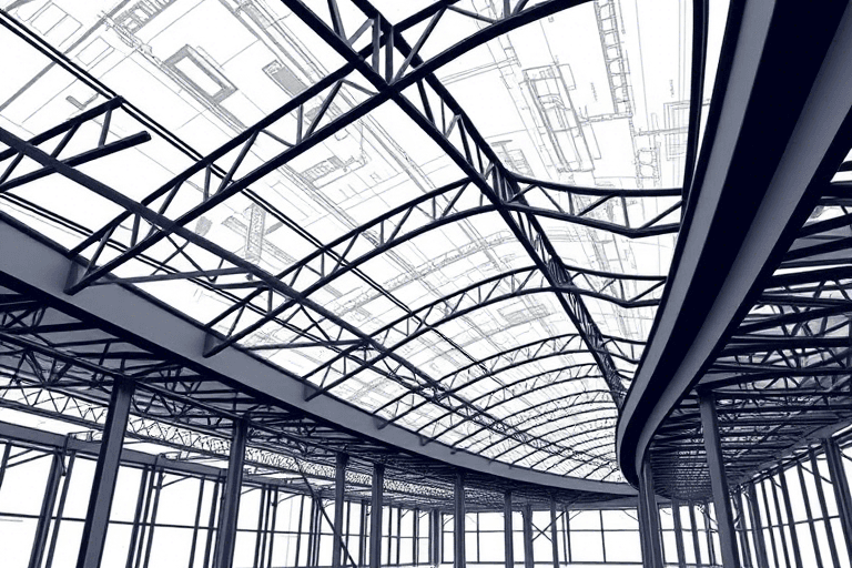 弯曲钢梁施工图软件如何实现高效精准的钢结构设计与绘图