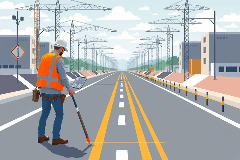 路面施工挂线标高软件怎么做？如何实现精准测量与高效施工管理？