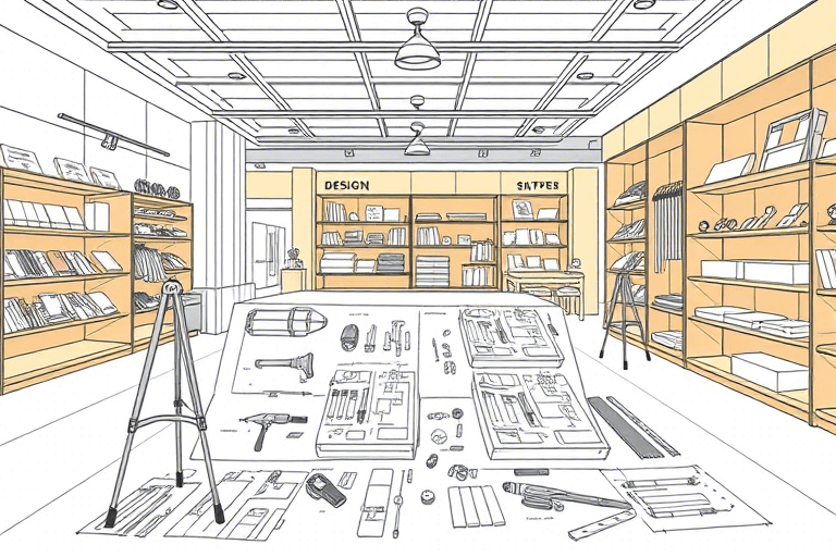 橱窗施工图手绘软件怎么做？如何高效绘制专业效果图与施工细节？