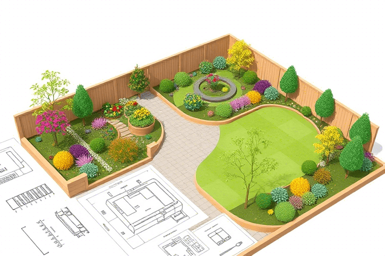 花园彩色施工图软件怎么做？高效设计与精准施工的秘诀揭秘