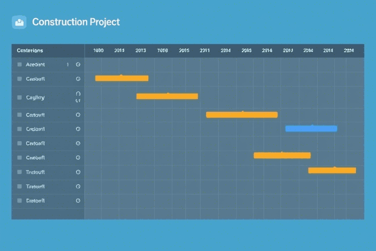 建筑施工计划横道图软件如何高效制作与优化施工进度管理