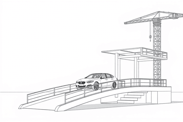 汽车坡道施工图下载软件如何开发？完整技术方案与行业应用解析
