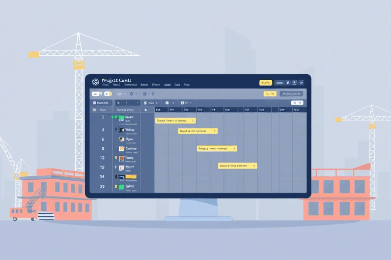 施工总进度计划图软件如何高效制作与优化？