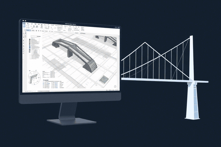 桥梁施工平面图绘制软件怎么选？如何高效辅助工程设计与管理？