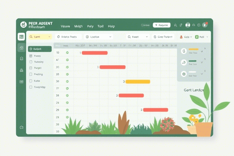 园林施工进度计划软件如何有效提升项目管理效率与执行精度