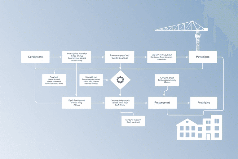 施工流程图模板下载软件怎么用？如何高效制作专业施工流程图？