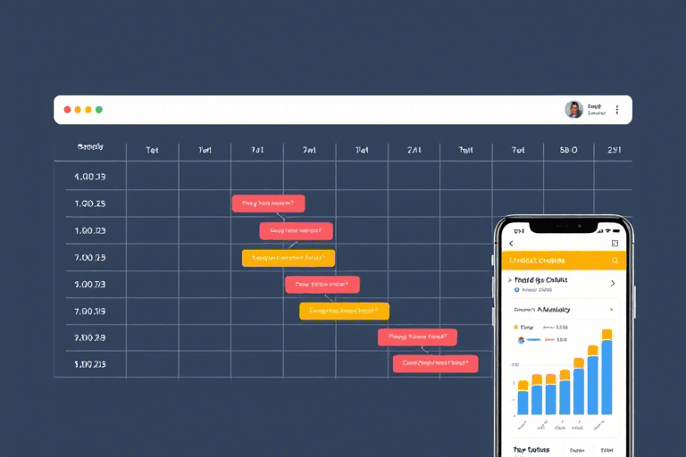 施工横道图手机软件怎么用？如何高效管理工程进度？