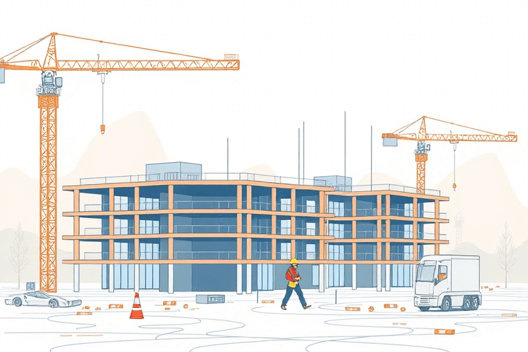 施工现场图片插画软件怎么做？如何高效制作专业施工场景插画？