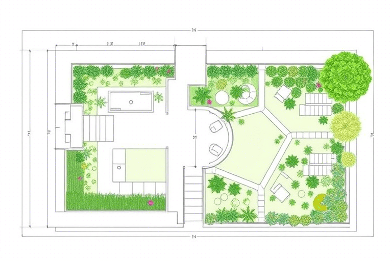 软件绘制庭院施工图步骤详解：如何高效完成专业设计？