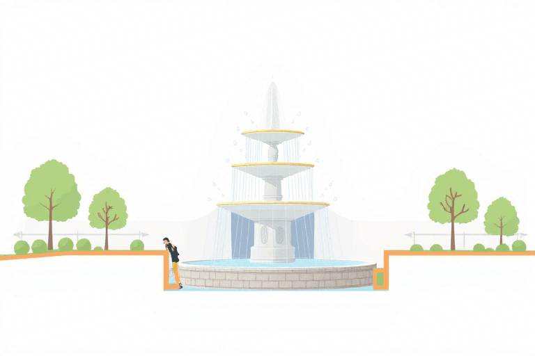 喷泉施工剖面图手绘软件怎么制作？高效设计工具解析与实现路径